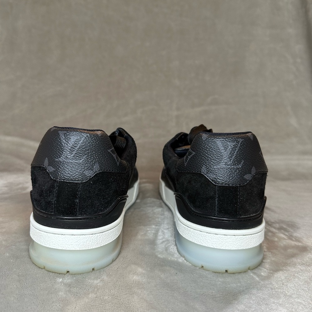 Louis Vuitton Black & Gray Sneaker Trainers - Picture 6 of 11